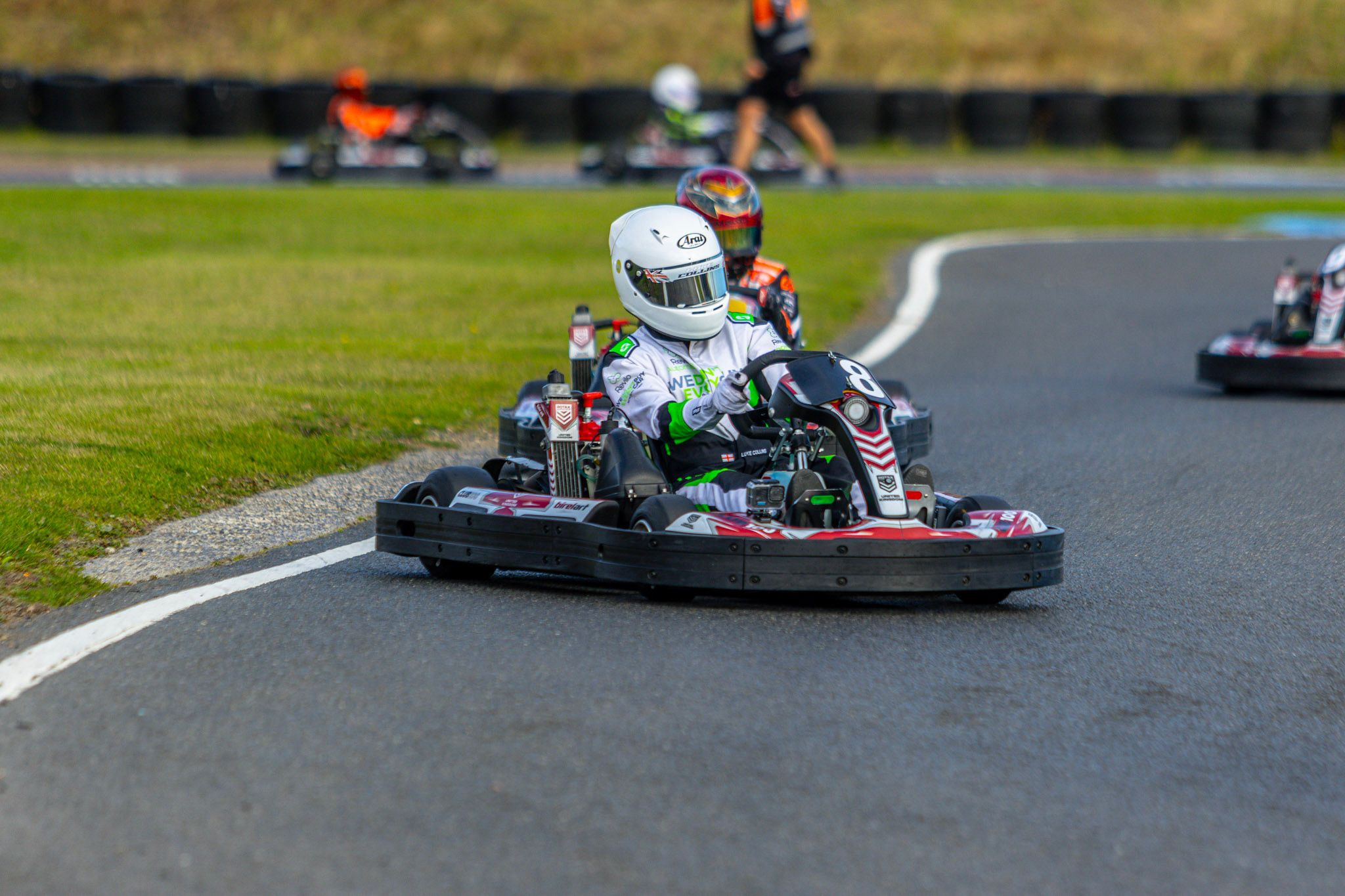 Luke on track in kart 8